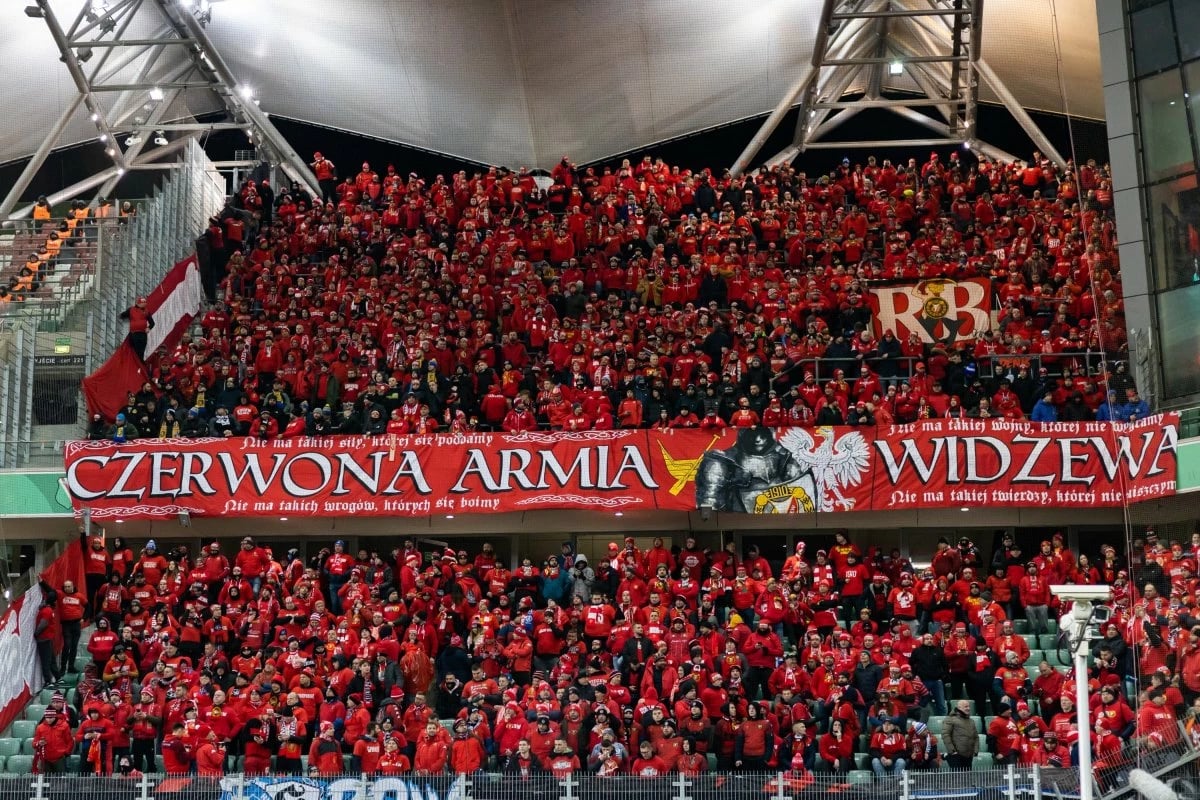 Widzew Łódź - kibice trybuny 1