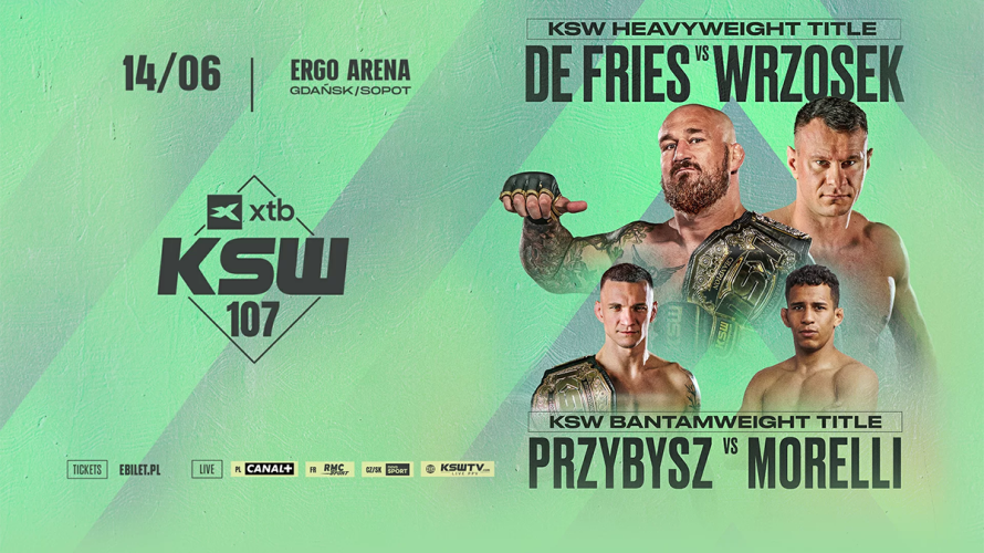 KSW 107 zapowiada się jako jedno z najważniejszych wydarzeń tego roku w świecie polskiego MMA. Gala odbędzie się 14 czerwca w gdańsko-sopockiej ERGO Arenie, a jej głównym punktem będzie walka Phila De Friesa z Arkadiuszem Wrzoskiem o mistrzostwo wagi ciężkiej. Wydarzenie […]