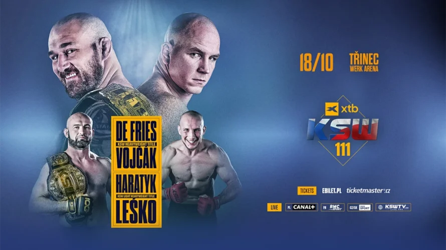 Najlepsi zawodnicy MMA w Europie spotkają się w czeskim Třincu! Już w sobotę, 18 października 2025 roku, odbędzie się gala KSW 111, kt&oacute;ra dostarczy fanom ogromnych emocji. W walce wieczoru o tytuł mistrza wagi ciężkiej Phil De Fries podejmie &Scaron;tefana [&hellip;]