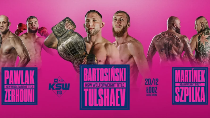 Finał roku w federacji KSW zapowiada się wyjątkowo mocno. W sobotę, 20 grudnia 2025 roku, w Atlas Arenie w Łodzi odbędzie się gala XTB KSW 113, kt&oacute;ra będzie ostatnim wydarzeniem organizacji w tym sezonie. Kibice zobaczą dwie walki mistrzowskie oraz [&hellip;]