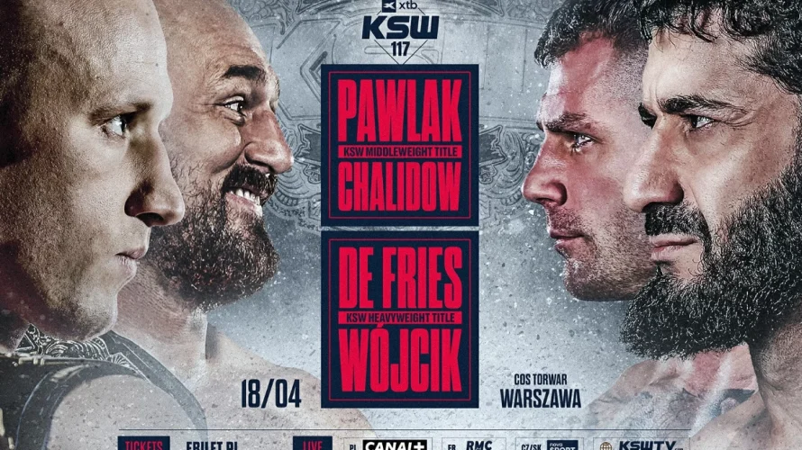18 kwietnia 2026 roku federacja KSW zawita do Warszawy, gdzie w hali COS Torwar odbędzie się gala XTB KSW 117. Wydarzenie zapowiada się wyjątkowo emocjonująco, ponieważ kibice zobaczą aż dwa pojedynki o mistrzowskie pasy. W najważniejszym starciu wieczoru do klatki [&hellip;]